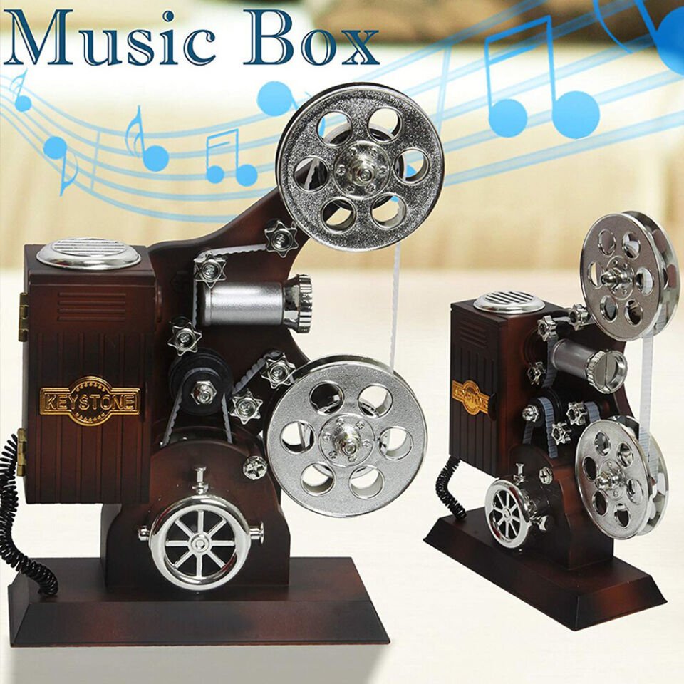 Film Makinesi Tasarımlı Müzik Kutusu
