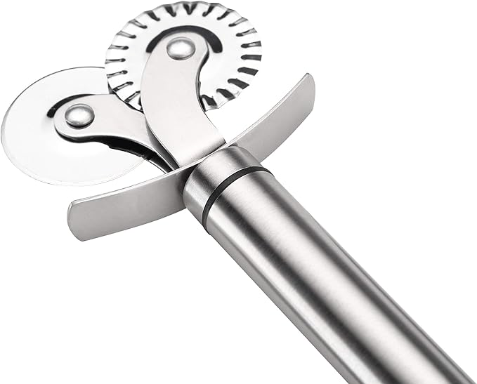 Çift Başlıklı Pizza Hamur Bıçağı