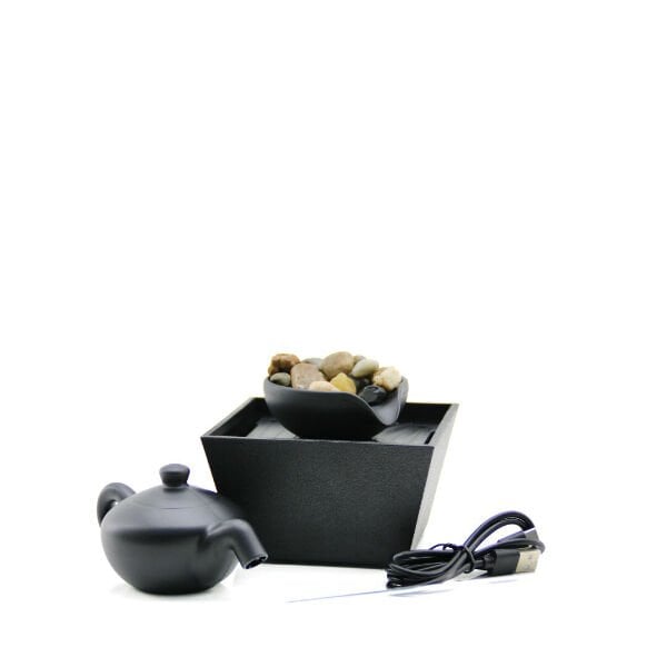 LED Demlik Tasarımlı Şelale Süs Havuzu