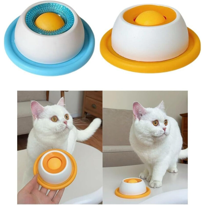 Küçük Boy Yavaş Sıvı Mama Yeme Kabı - Kedi ve Köpek Uyumlu - Ödül Maması Kabı