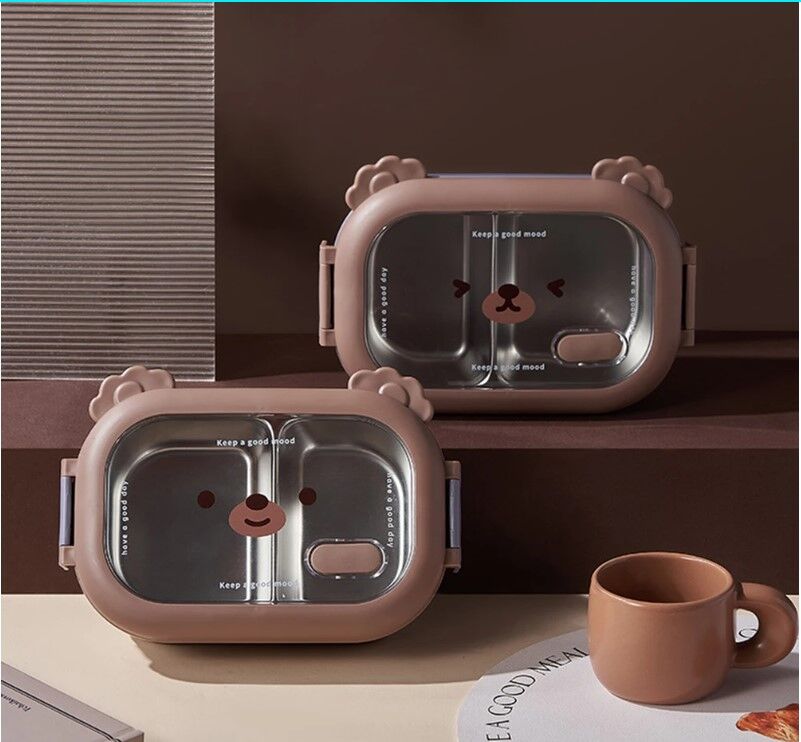 Bölmeli Paslanmaz Çelik Yemek Kutusu