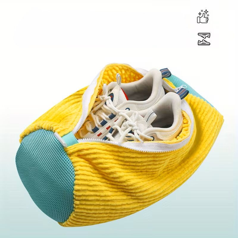 Ayakkabı Yıkama Torbası - Mikrofiber Astarlı - Fermuarlı - Geniş Kullanım Alanı