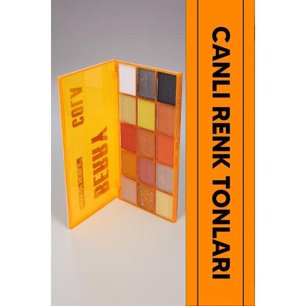 15 Renkli Sedefli Mat Far Paleti - 2'li Set