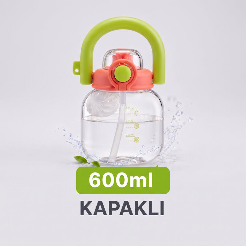 Sporcu Matarası - 600 ml - BPA İçermez - Sızdırmaz Kapaklı